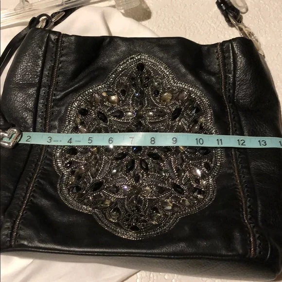 Brighton Black Anju Soft Leather Bucket Bag M